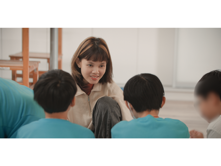 李劭婕與誠正中學學生